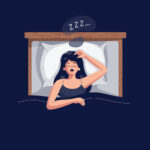 woman sleeping, oral health and sleep